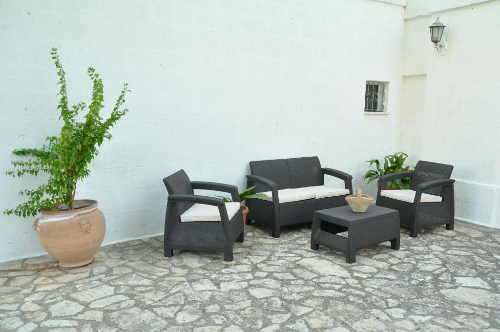 Posezení v ubytování Masseria Triglie