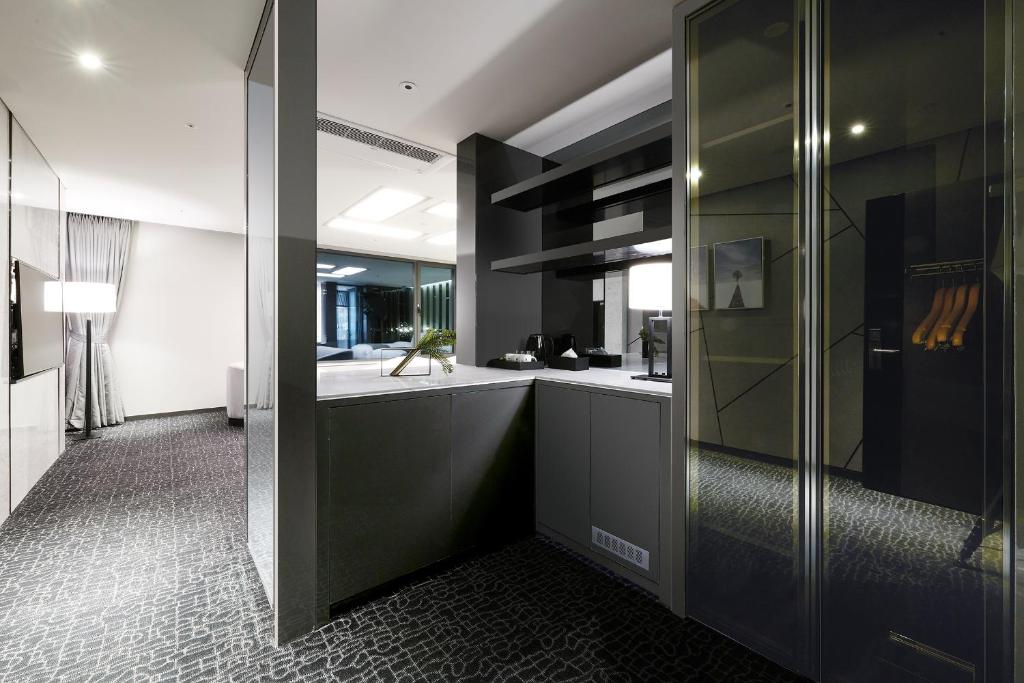 Kuchyň nebo kuchyňský kout v ubytování Jeongseon JS GRAND PALACE Hotel