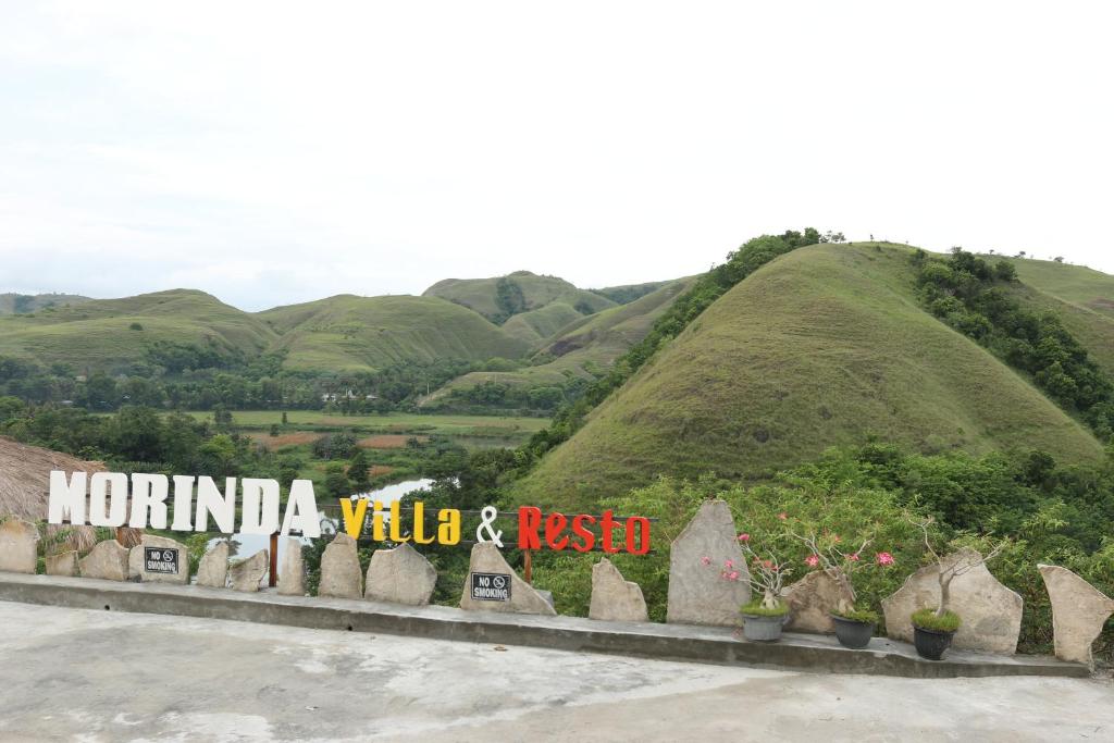 a sign in front of auliculiculiculiculiculiculiculiculiculic at Morinda Villa and Resto in Waingapu