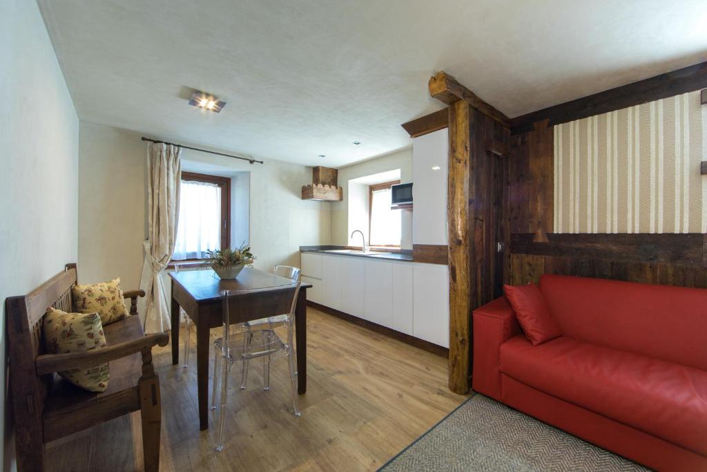 Posezení v ubytování Maison Lo Triolet