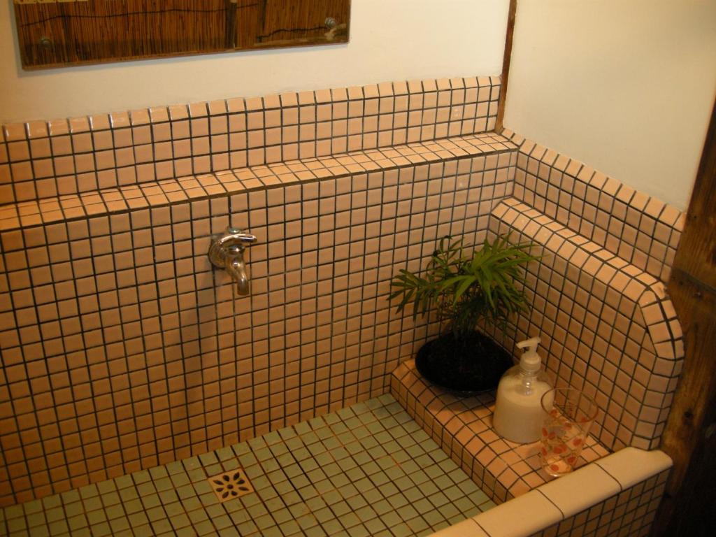Koupelna v ubytování Guesthouse Itoya Kyoto