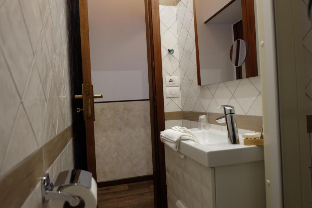 Koupelna v ubytování Hotel Villa Nettuno