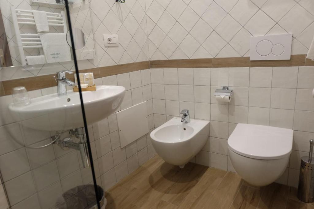 Koupelna v ubytování Hotel Villa Nettuno