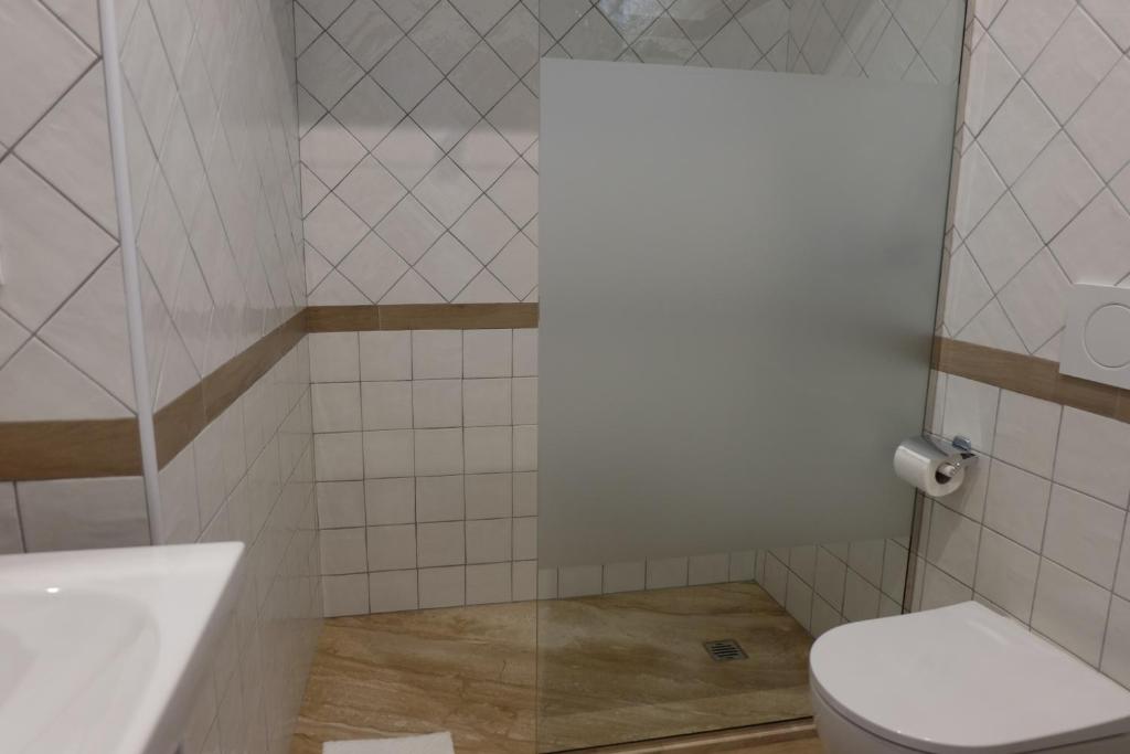 Koupelna v ubytování Hotel Villa Nettuno