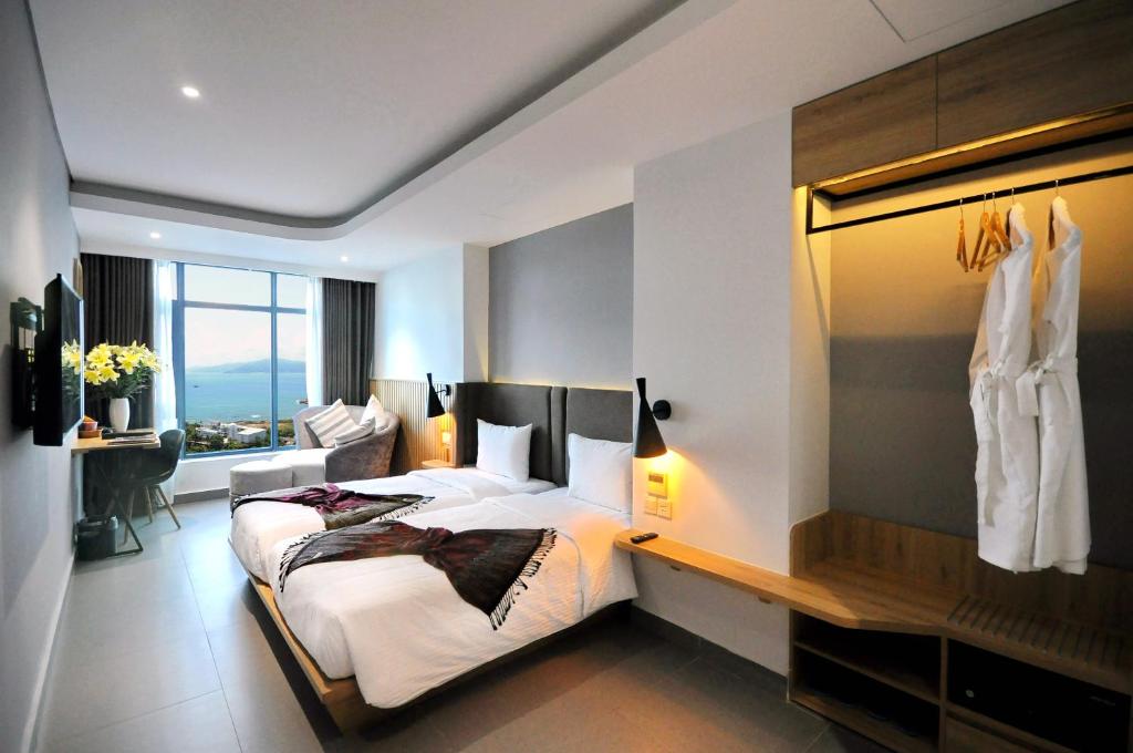Phòng Deluxe Giường Đôi/2 Giường Đơn Nhìn Ra Biển
