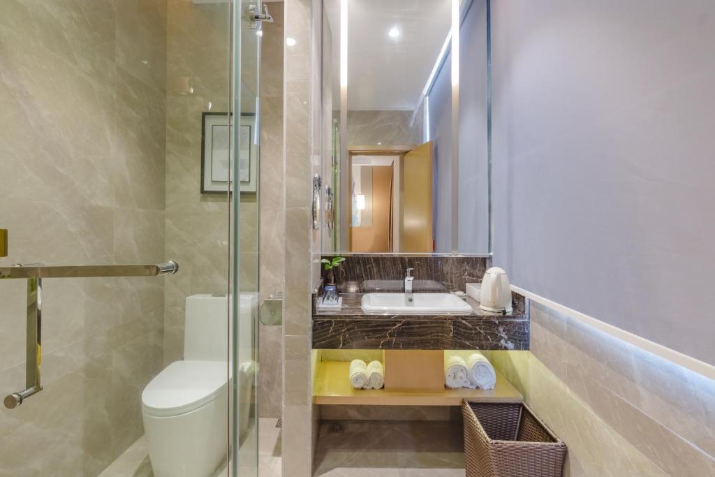 Koupelna v ubytování Taishan He Style Hotel