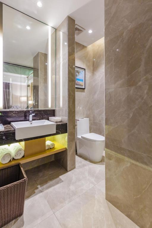 Koupelna v ubytování Taishan He Style Hotel