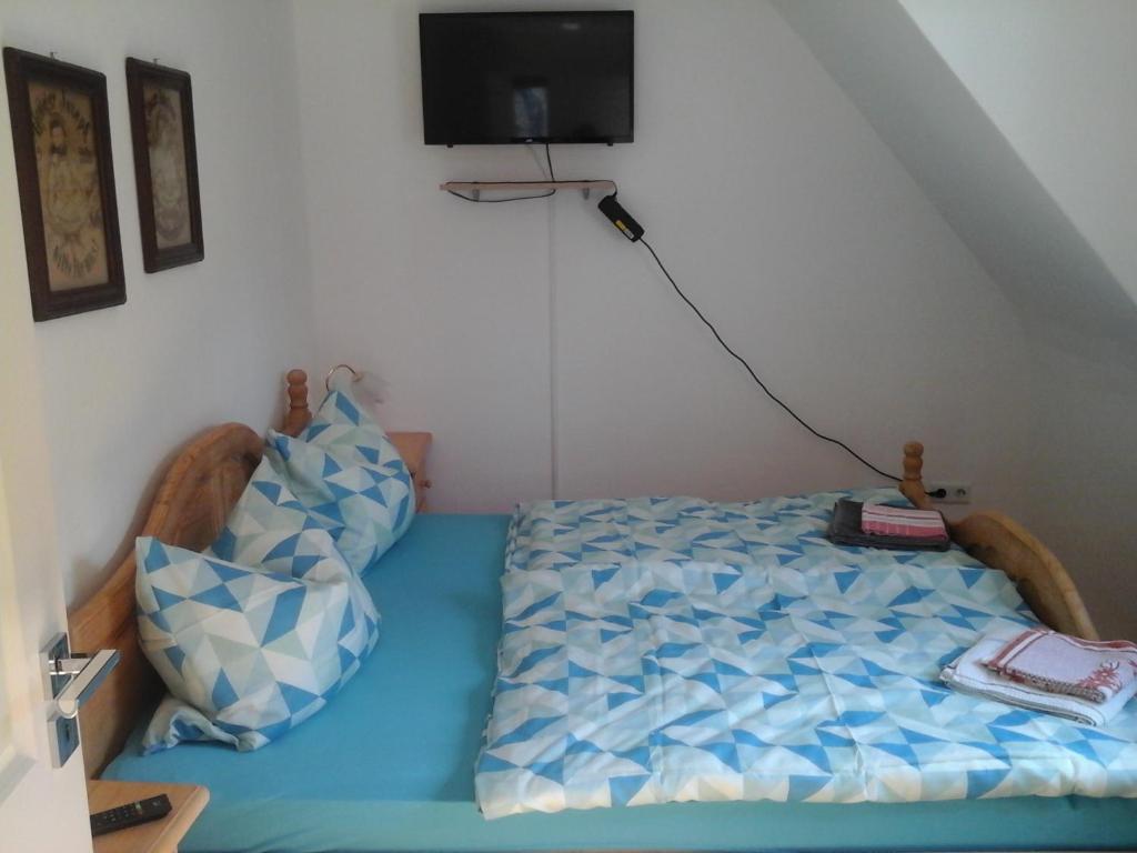 Postel nebo postele na pokoji v ubytování Haus Linne