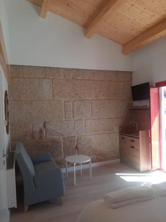 Posezení v ubytování Casa Choupas