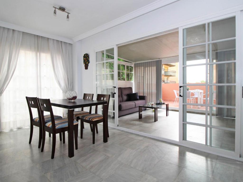 A seating area at Del parque flats malagueta beach