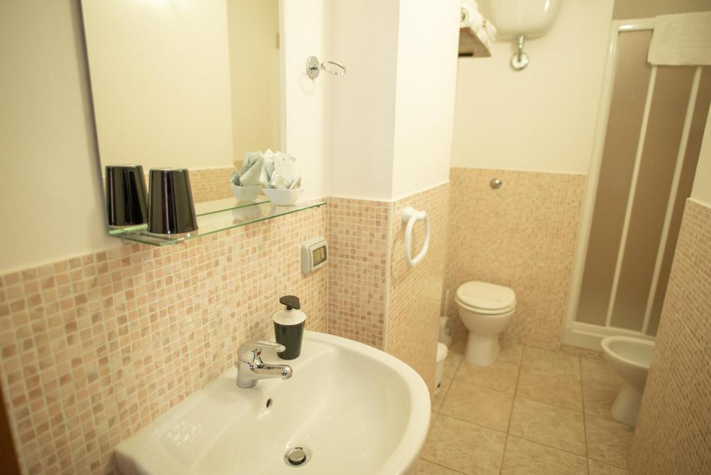 Koupelna v ubytování B&B New Triscele