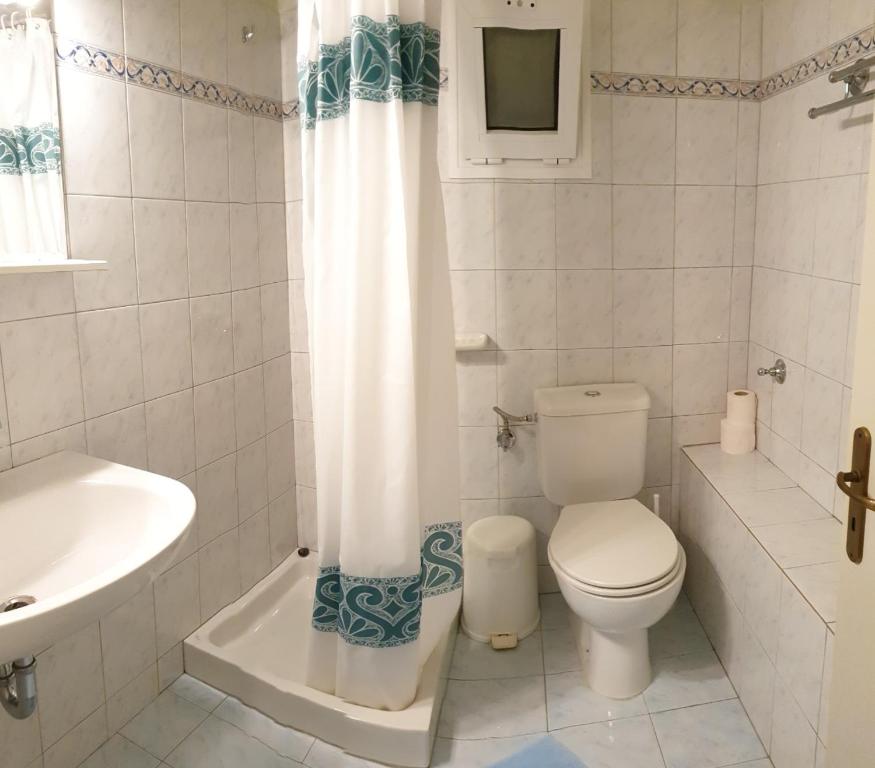 Koupelna v ubytování Epi Apartments