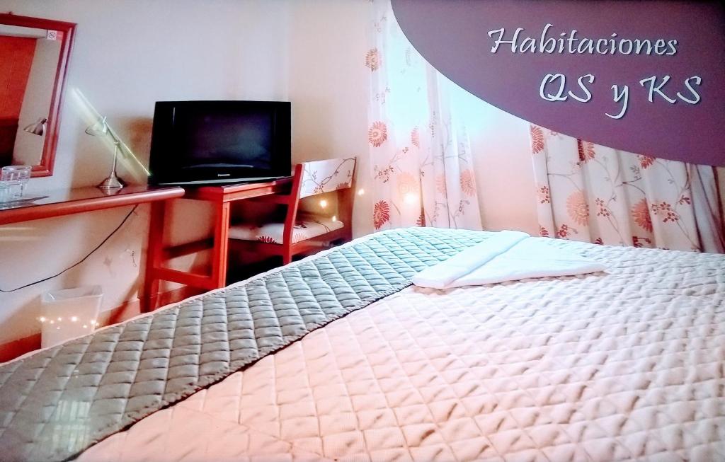 Postel nebo postele na pokoji v ubytování Hotel Virreynal