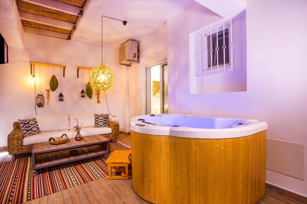 Posezení v ubytování Euphoria Luxury apartment
