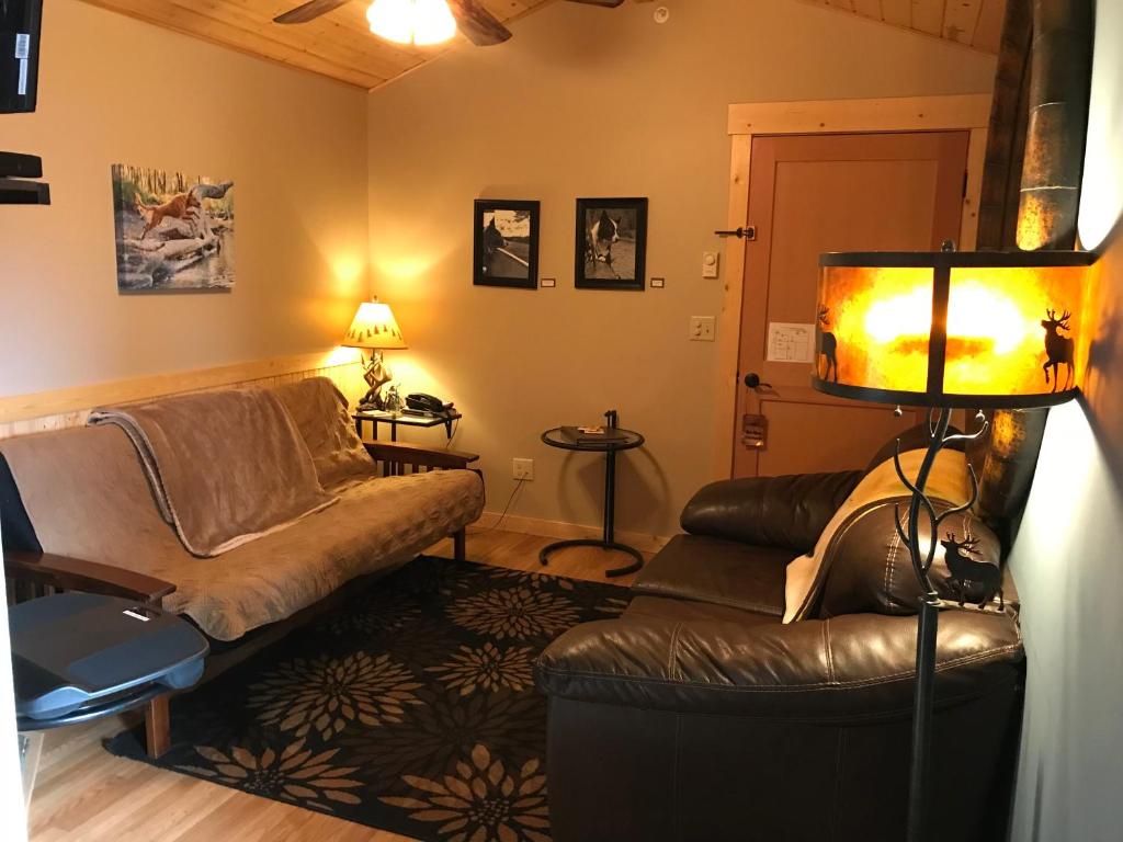 Posezení v ubytování Twisp River Suites
