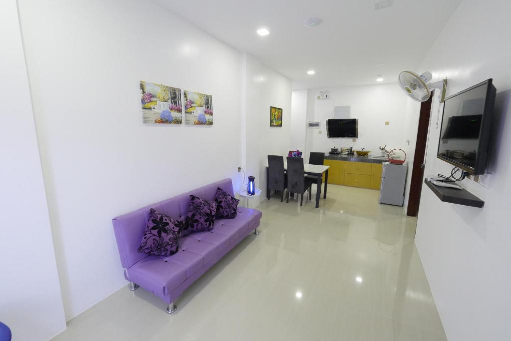 TV a/nebo společenská místnost v ubytování Mirage Suites de Boracay