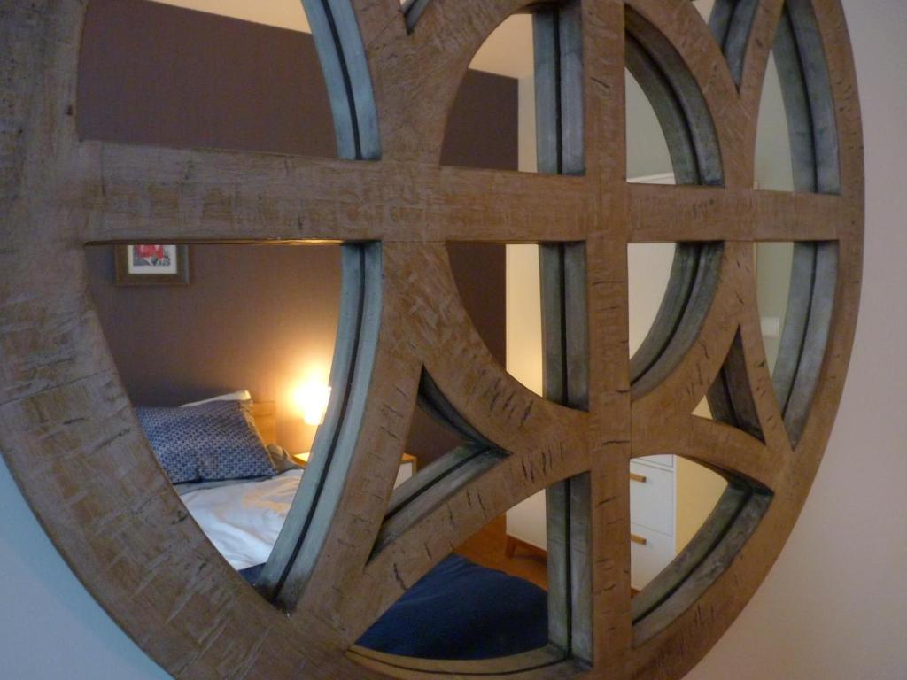 Posteľ alebo postele v izbe v ubytovaní Apartament z liskiem