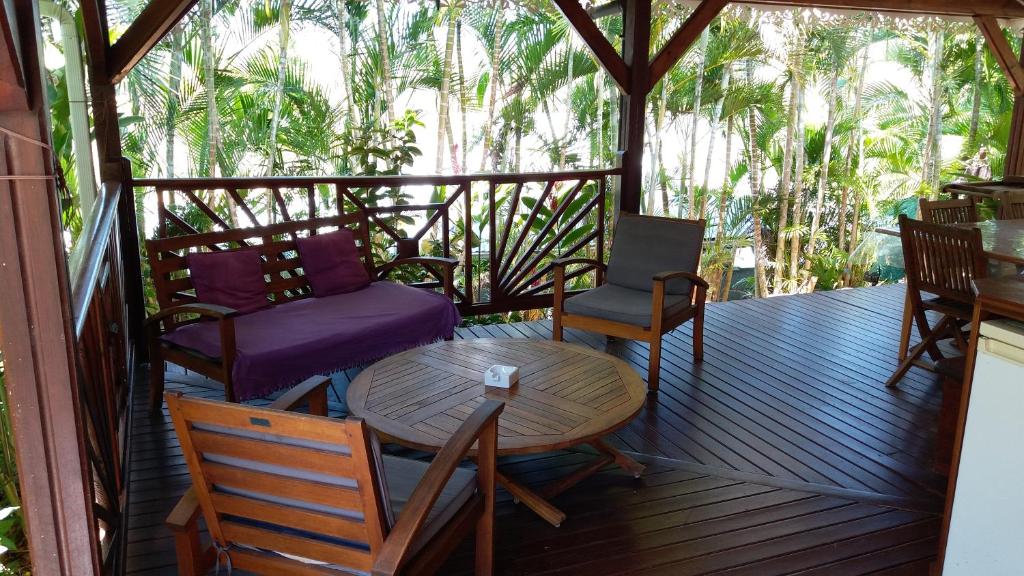 Balkón nebo terasa v ubytování Cap Martinique