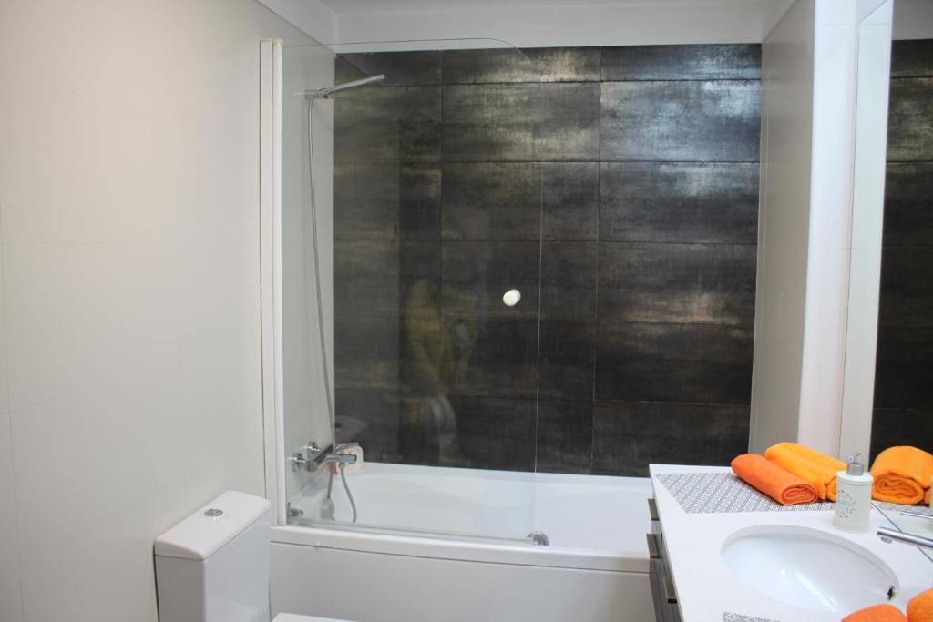 Koupelna v ubytování MicroRent Rooms