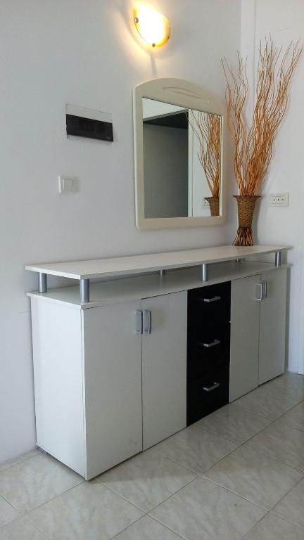 Kuchyň nebo kuchyňský kout v ubytování Apartments Verica