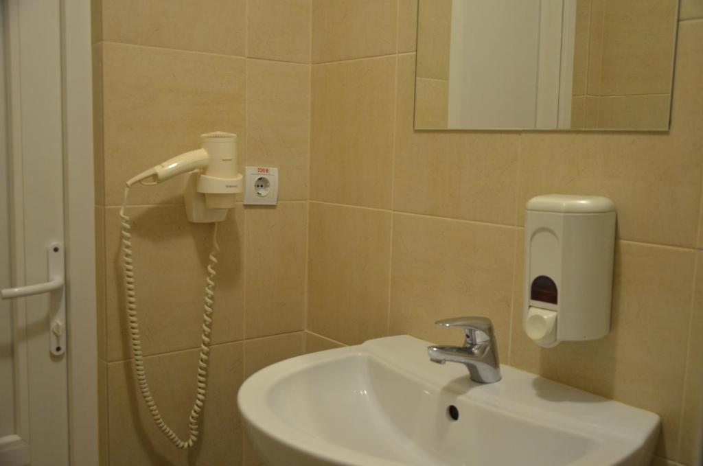 Koupelna v ubytování Hostel VShokoladi