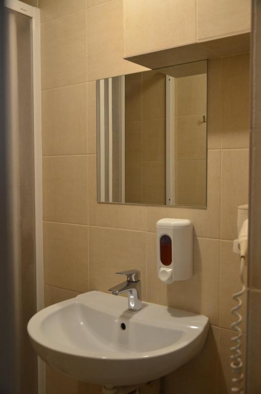 Koupelna v ubytování Hostel VShokoladi