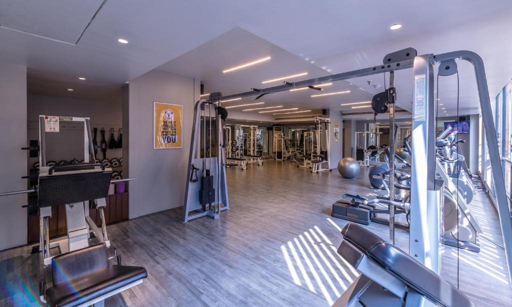 Fitness centrum a/nebo fitness zařízení v ubytování Princeton Club
