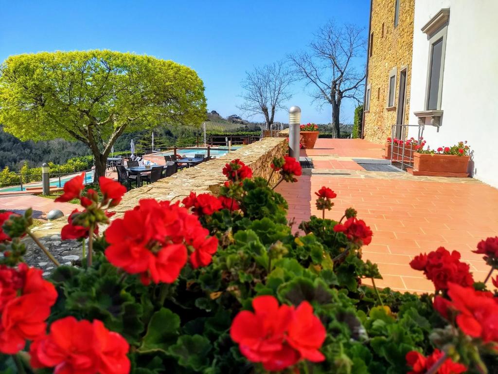 Vonkajšia záhrada v ubytovaní Borgo La Casaccia