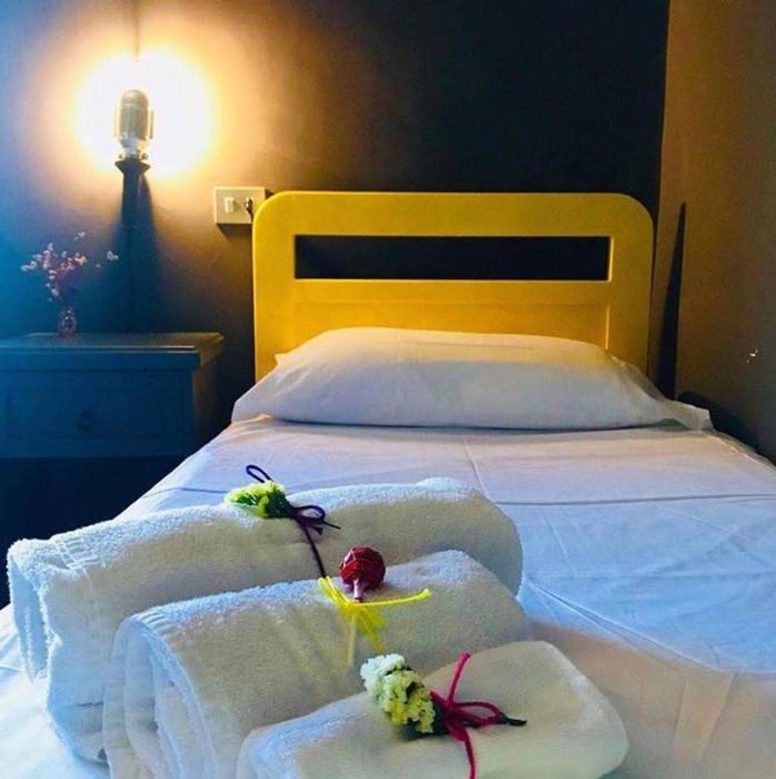 Postel nebo postele na pokoji v ubytování Lako Hostel