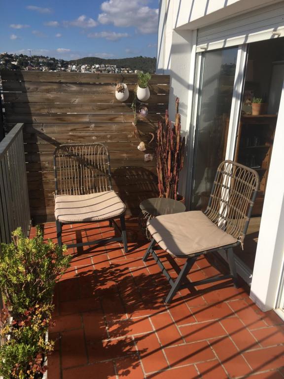 Balkón alebo terasa v ubytovaní Sea Views Penthouse