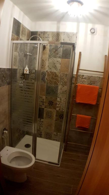 Koupelna v ubytování La chiè