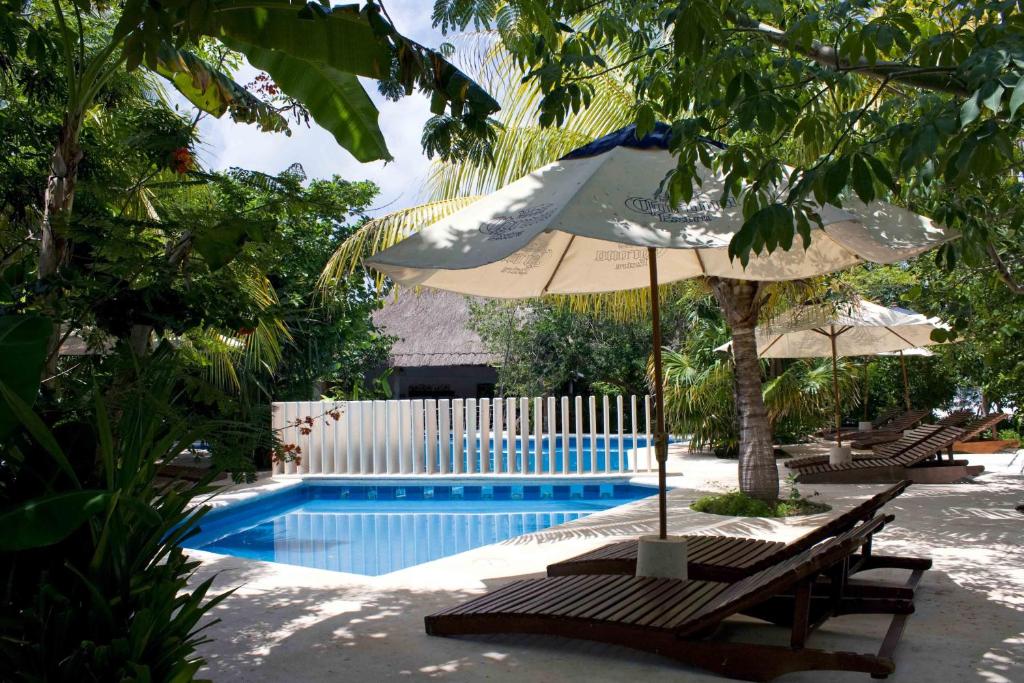 Bazén v ubytování Sotavento Hotel & Yacht Club nebo v jeho okolí
