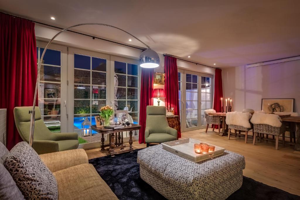 Posezení v ubytování B&B Maison seki