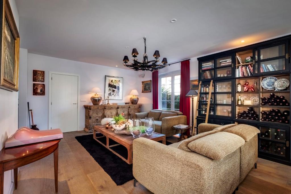 Posezení v ubytování B&B Maison seki