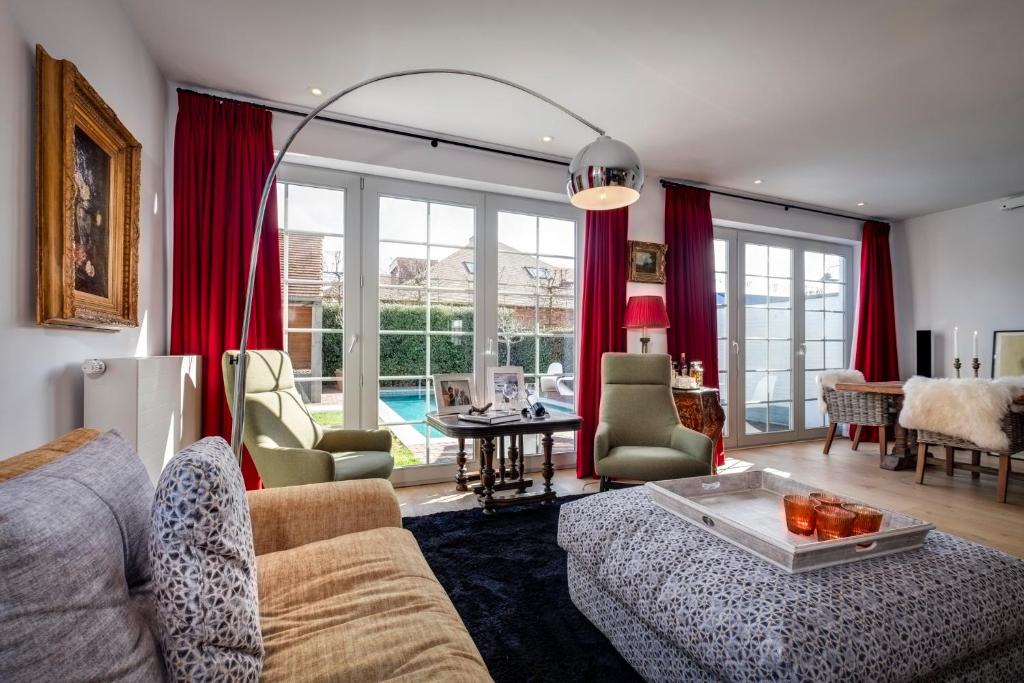 Posezení v ubytování B&B Maison seki