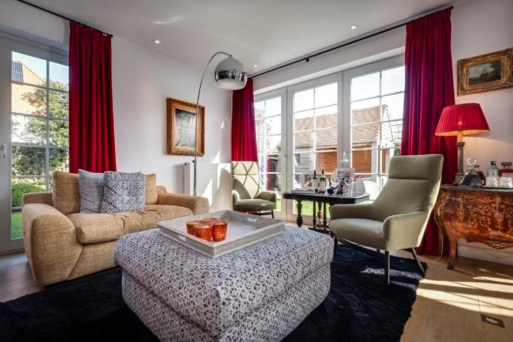 Posezení v ubytování B&B Maison seki