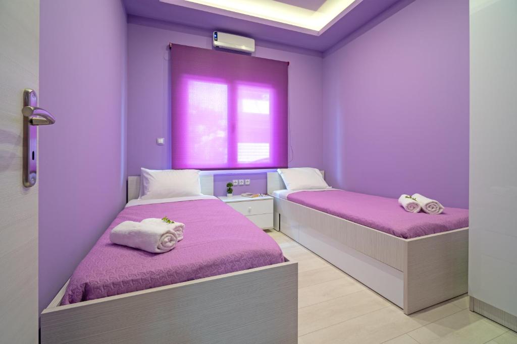 Posteľ alebo postele v izbe v ubytovaní Cool Style Private Apartments