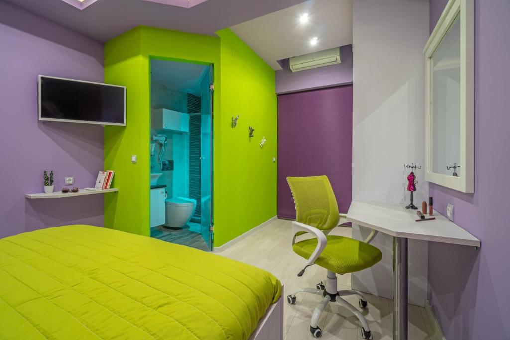 Televízia a/alebo spoločenská miestnosť v ubytovaní Cool Style Private Apartments
