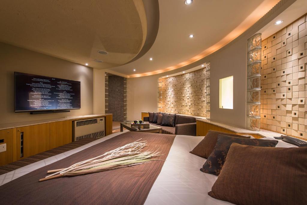 TV a/nebo společenská místnost v ubytování Hotel C. Chiba Shiroi
