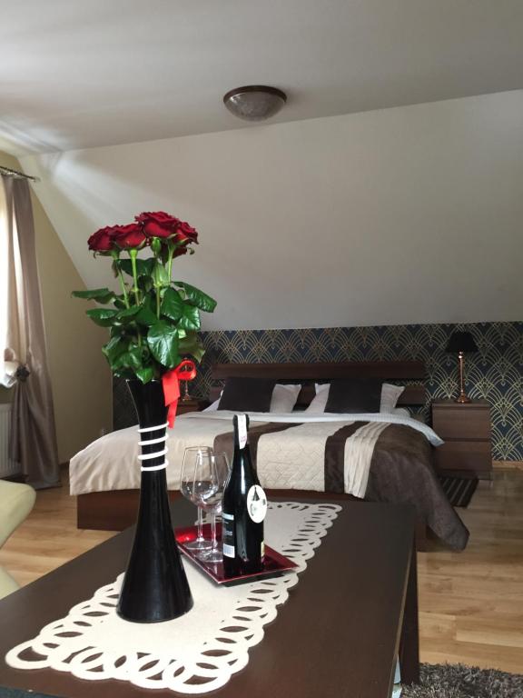 Istumisnurk majutusasutuses Willa Pod Starą Skocznią