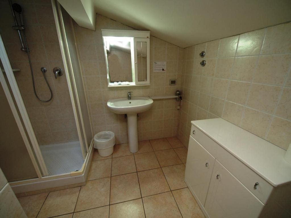 Koupelna v ubytování Hotel Cilene