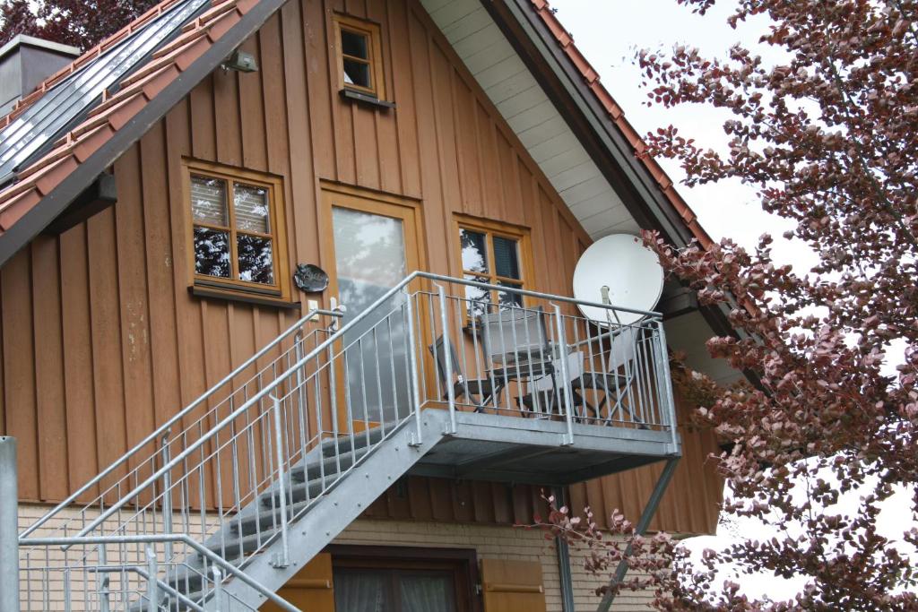 Balkón nebo terasa v ubytování Ferienhaus Wetzel