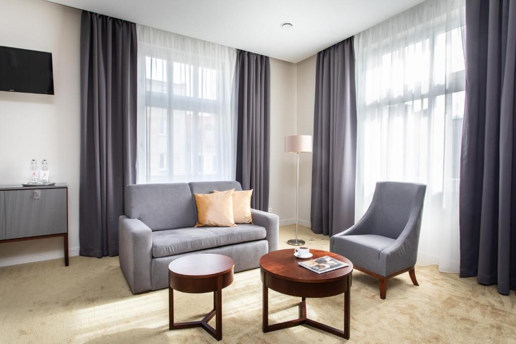 Posezení v ubytování Jakubowy Hotel