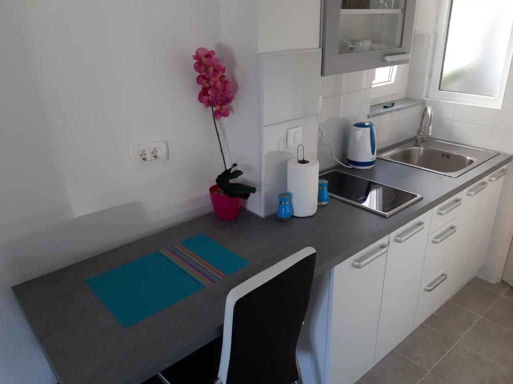 Kuchyňa alebo kuchynka v ubytovaní Emerald Luxury Apartments
