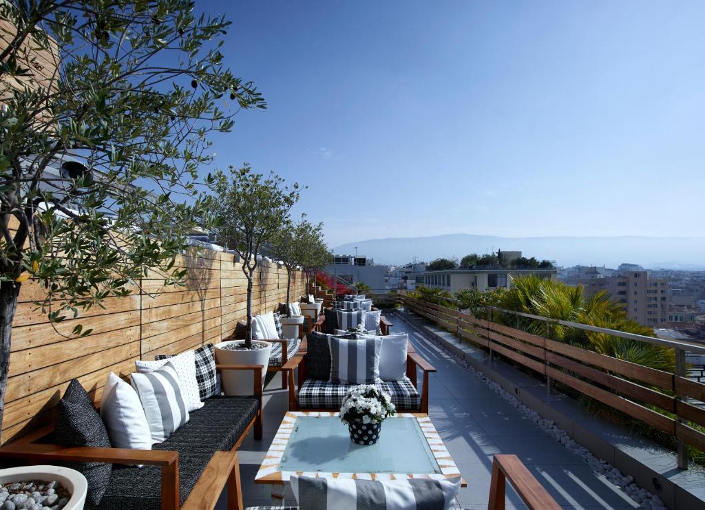 Balkon lub taras w obiekcie Hotel Fresh