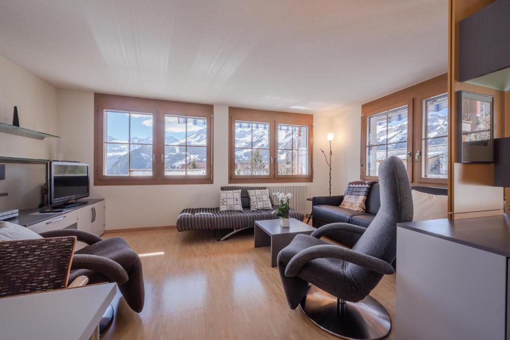 Posezení v ubytování Chalet Alpenrebe