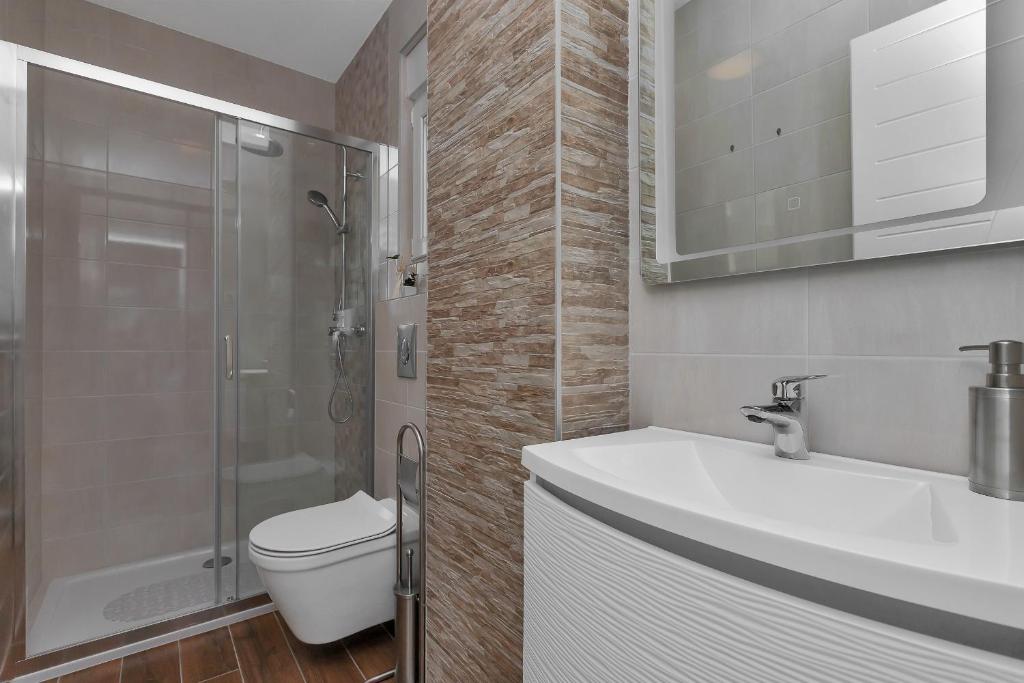 Kúpeľňa v ubytovaní Apartment Silver