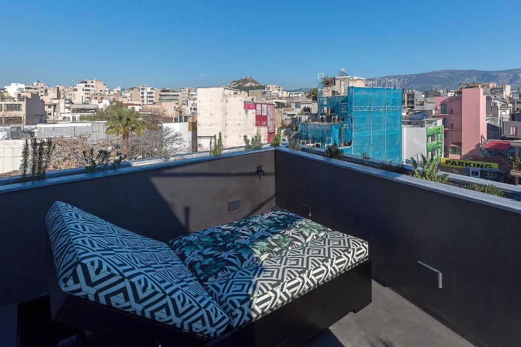 Balkón alebo terasa v ubytovaní Athenian Lofts