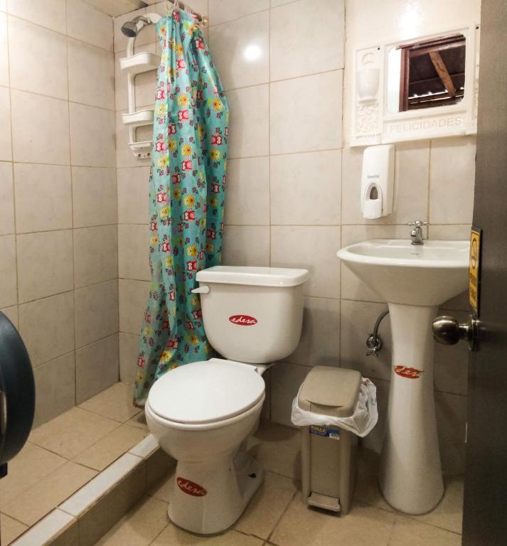 Koupelna v ubytování Soga Hostal