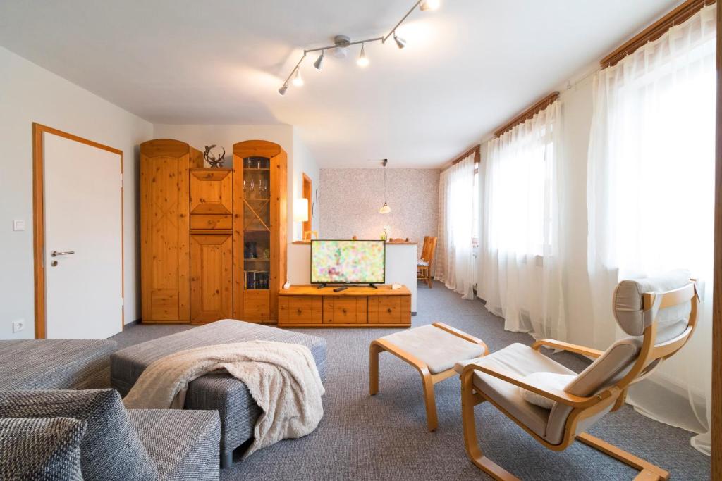 Posezení v ubytování Apartments am Tor